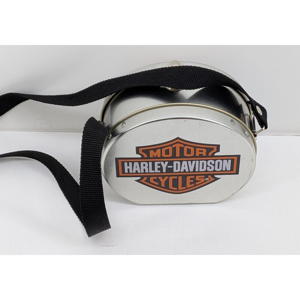 Harley-Davidson 1999 Series #1 Tin Pail w/ Strap Motorcycle Purse Halloween